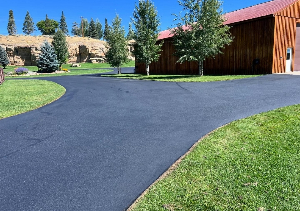 Beautifully sealed driveway in Fort Collins, CO